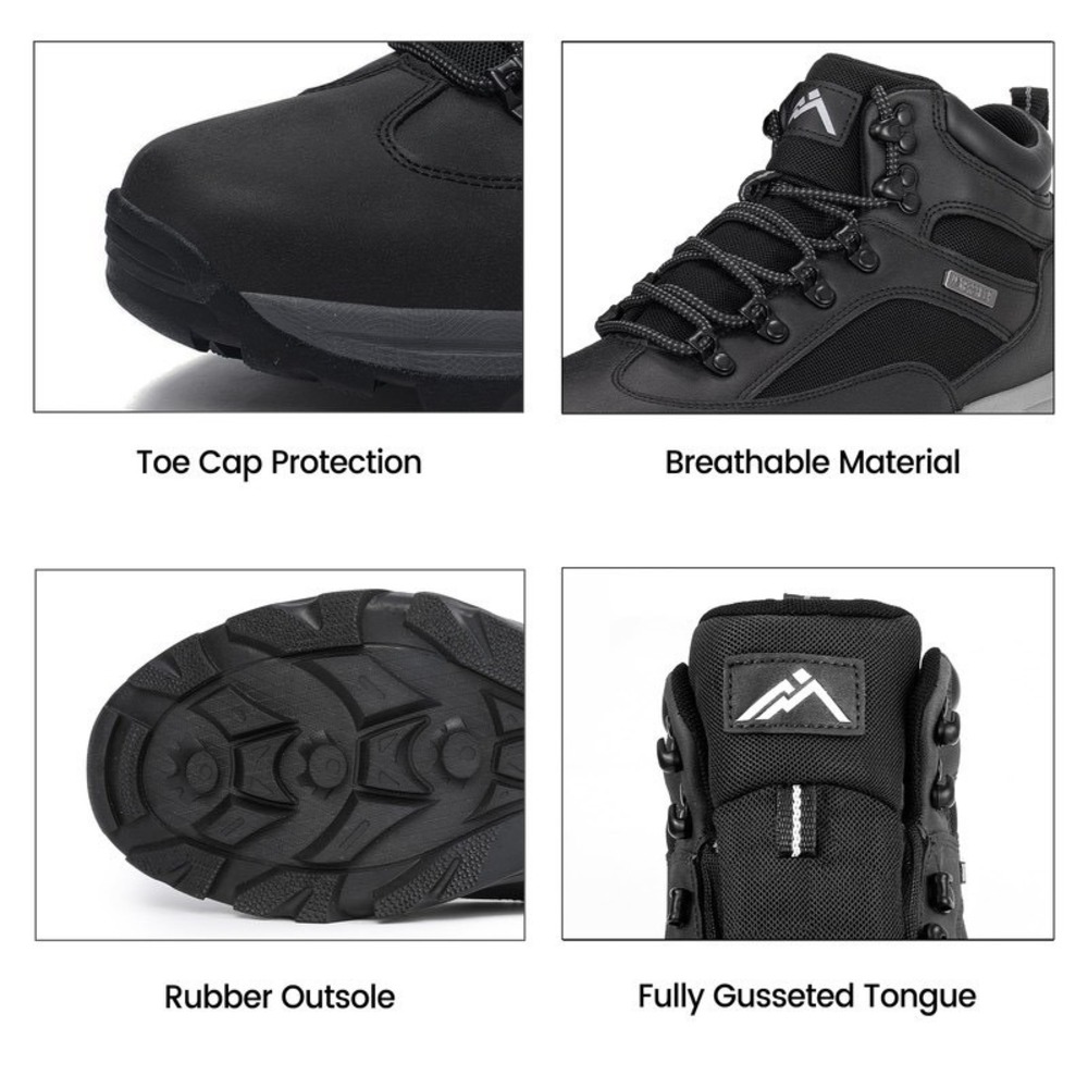 CC-Los Mens Waterproof Hiking Boots Outdoor Relaxed Fit Lightweight Black 14 - Picture 6 of 15